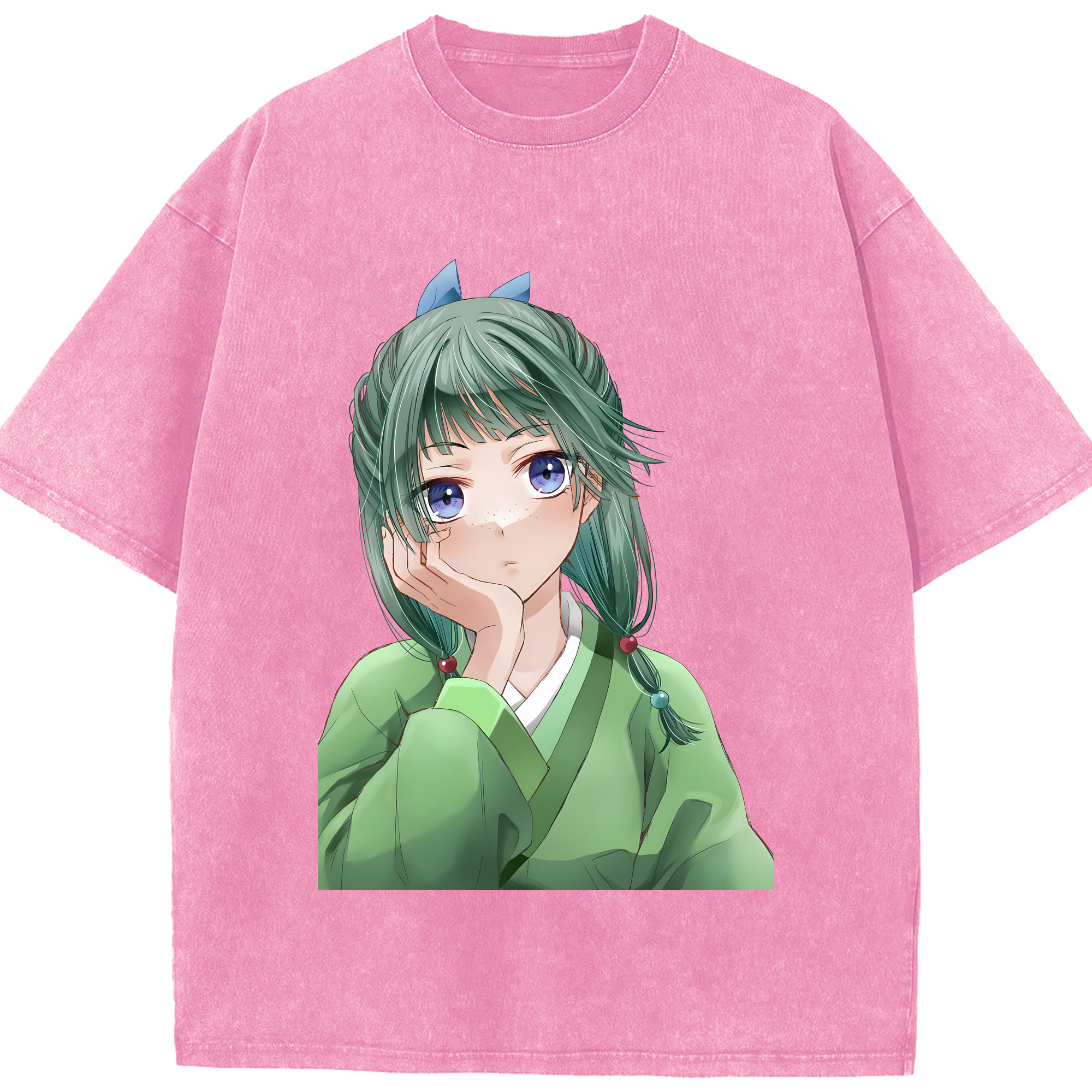 （画像用） 薬屋のひとりごと The Apothecary Diaries 綿100% ヴィンテージ風 半袖Tシャツ（フロントプリント）